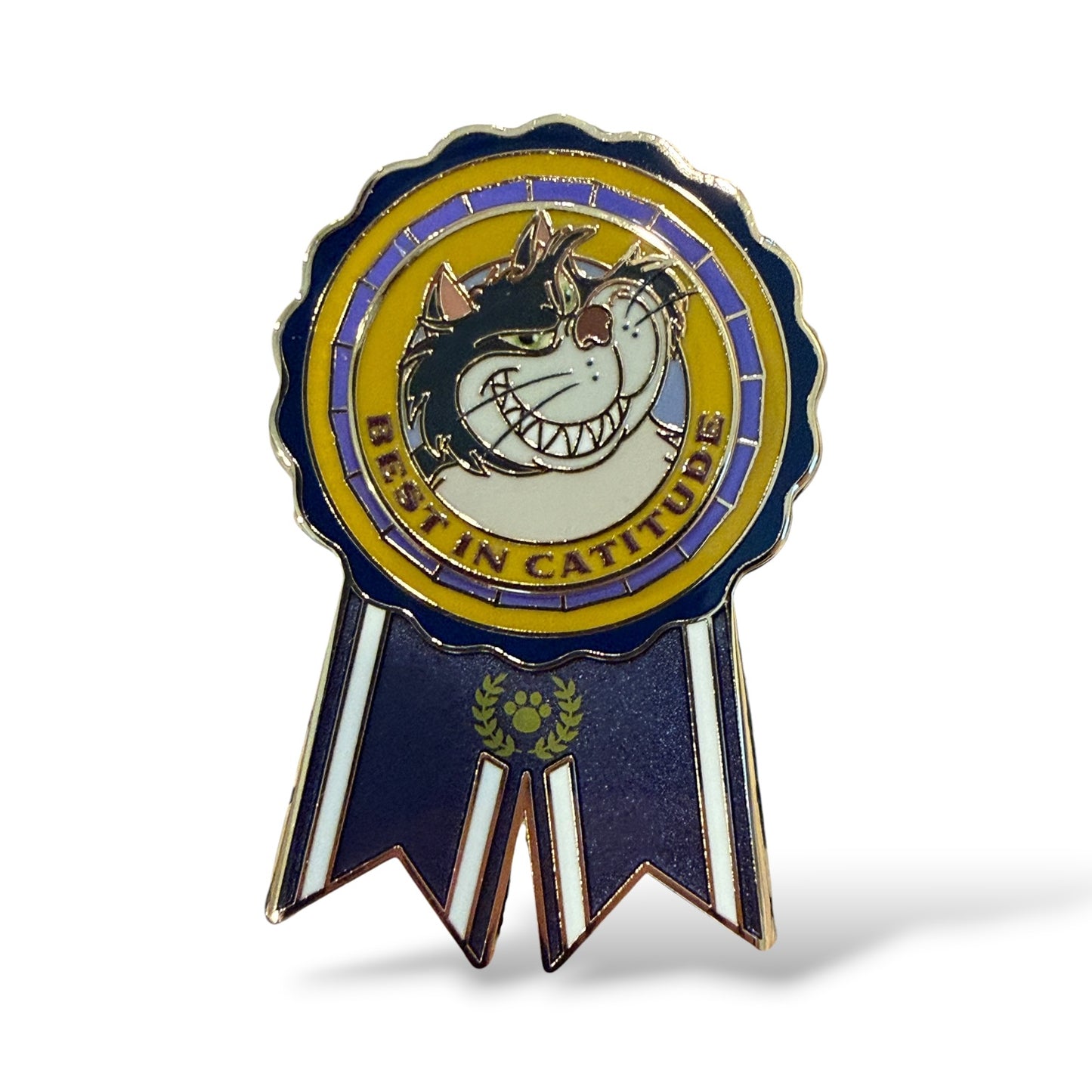 DSSH Best of Show Ribbons Lucifer Best in Catitude Pin