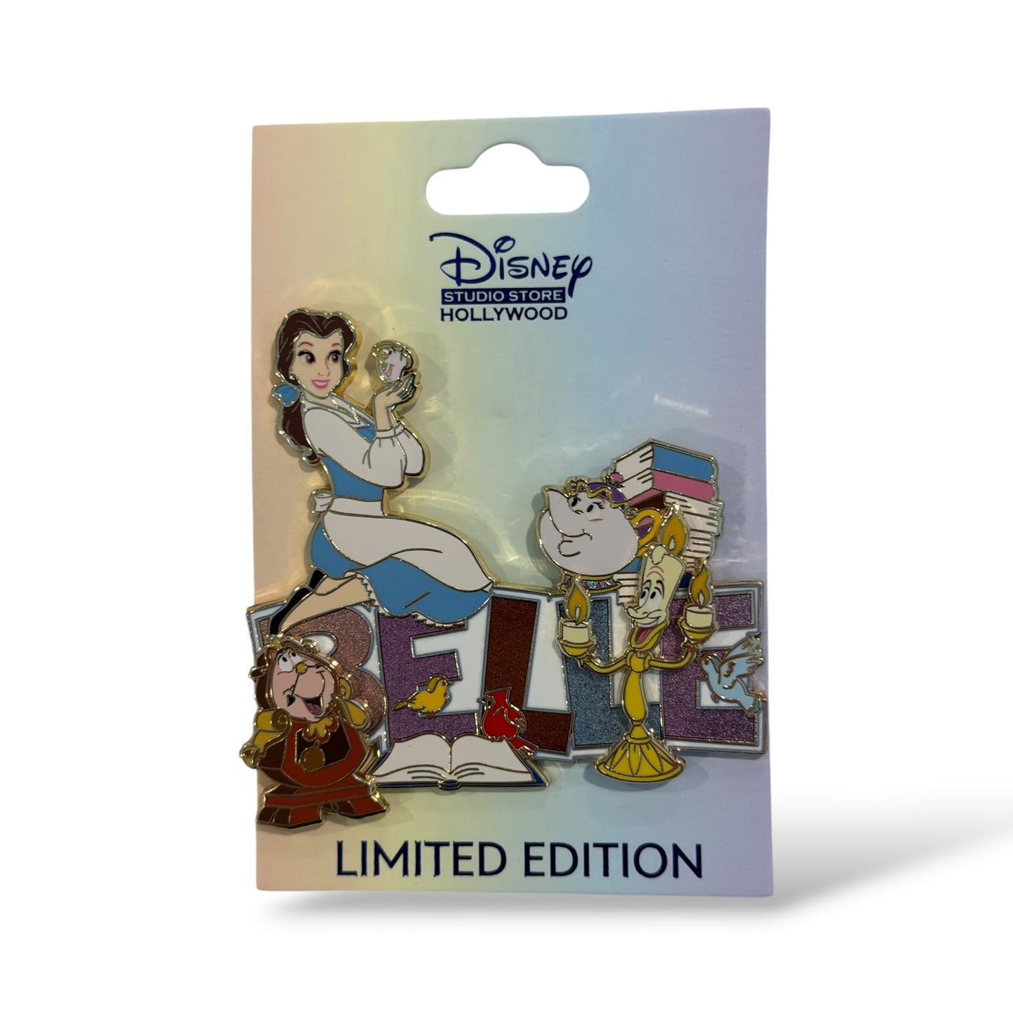 DSSH It's All in a Name Belle and Enchanted Objects Pin