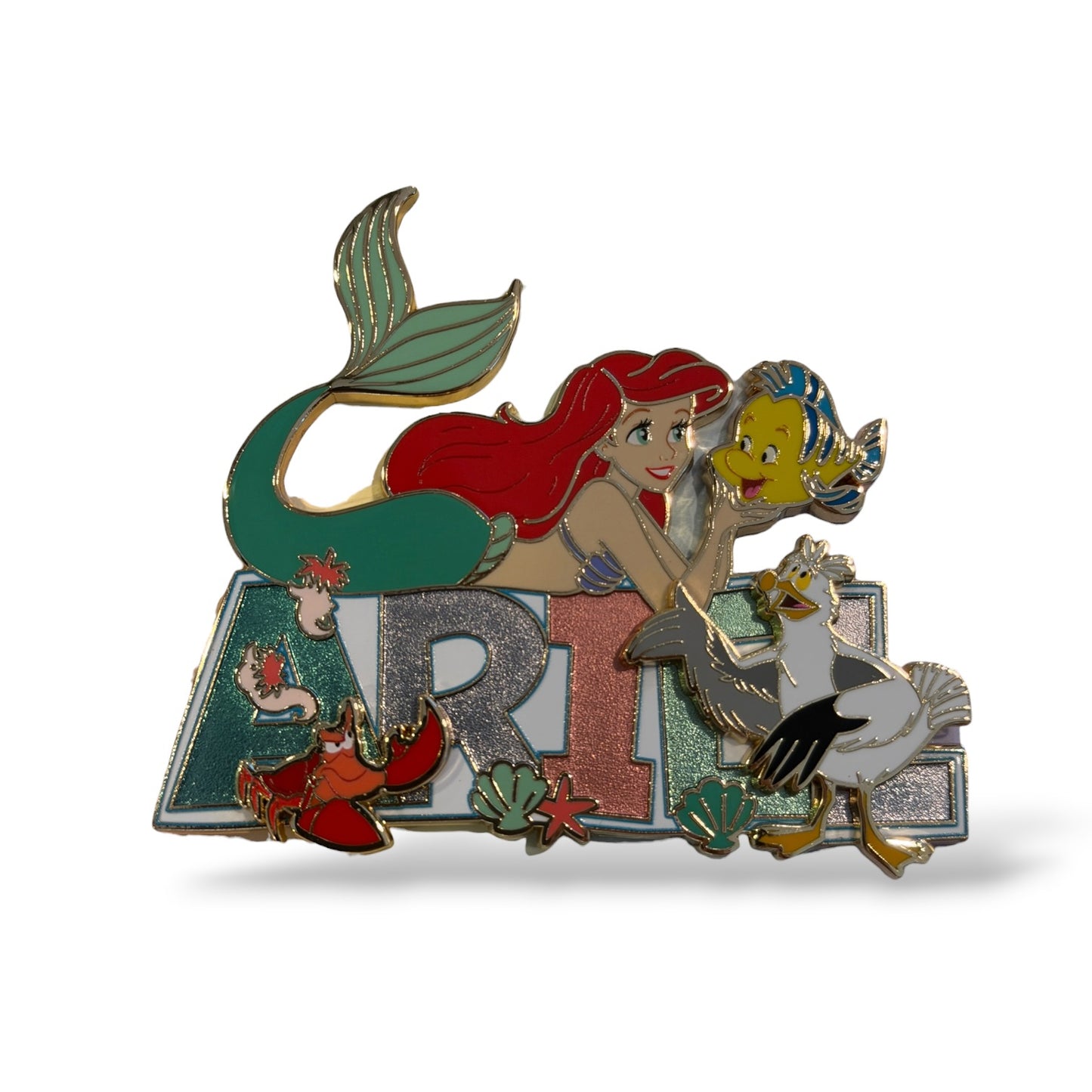 DSSH It's All in a Name Ariel and Flounder Pin