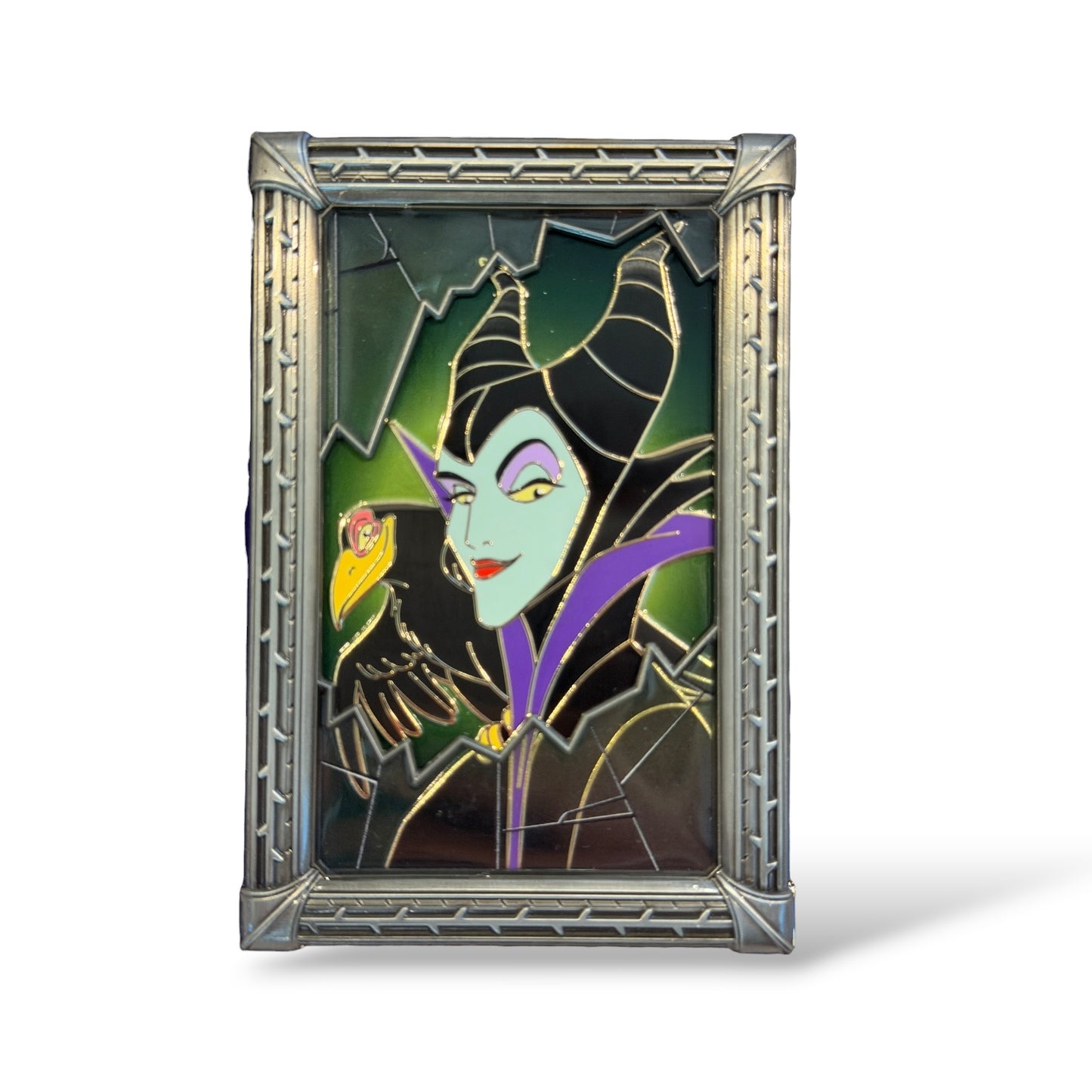 WDI Shattered Portraits of Evil Maleficent Pin