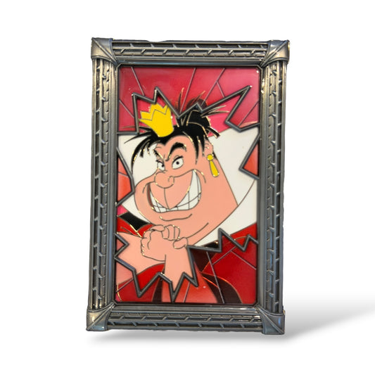 WDI Shattered Portraits of Evil Queen of Hearts Pin