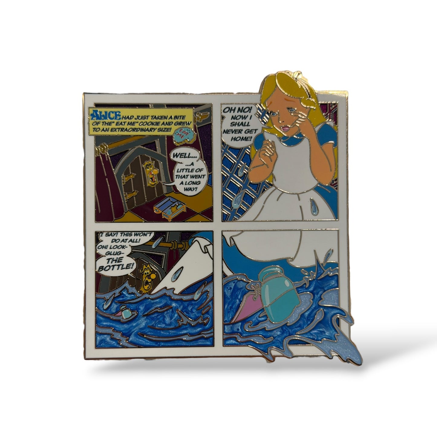 WDI Alice in Wonderland Comic Strip Alice Pin