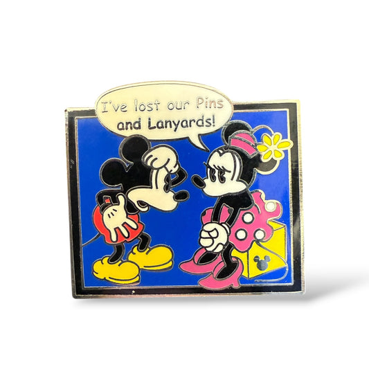 Cast Lanyard Comic Pin Trading I've Lost Our Pins and Lanyards! Hidden Mickey Pin