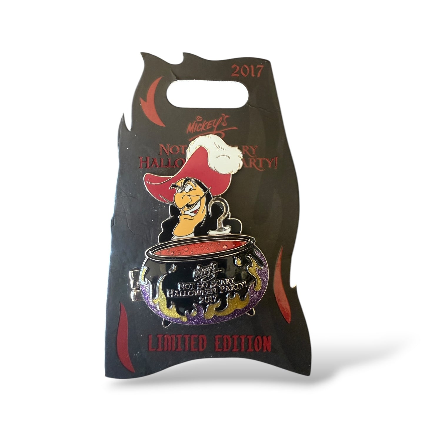WDW Mickey's Not So Scary Halloween Party 2017 Villain Cauldron Captain Hook Pin