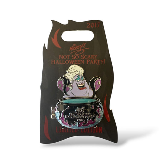 WDW Mickey's Not So Scary Halloween Party 2017 Villain Cauldron Ursula Pin