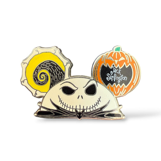 Disney Parks Nightmare Before Christmas Ear Hat Mystery Jack Skellington Pin