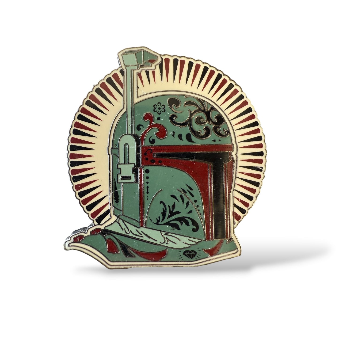Disney Parks Star Wars Helmets Sugar Skulls Boba Fett Pin