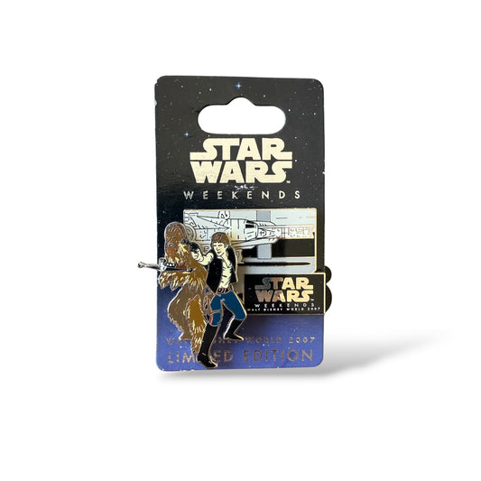 WDW Star Wars Weekends 2007 Han Solo and Chewbacca Pin
