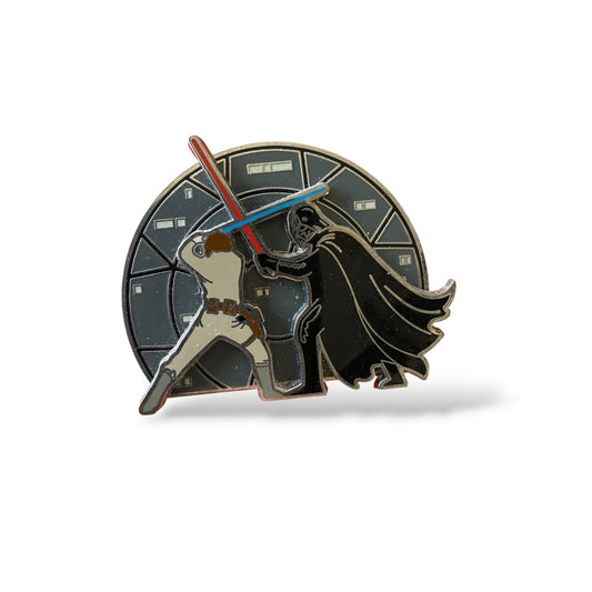 Disney Parks ThinkGeek Luke Skywalker and Darth Vader Lightsaber Duel Pin
