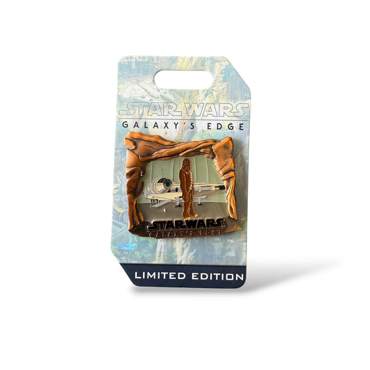 DLR Star Wars Galaxy's Edge Countdown Chewbacca Pin