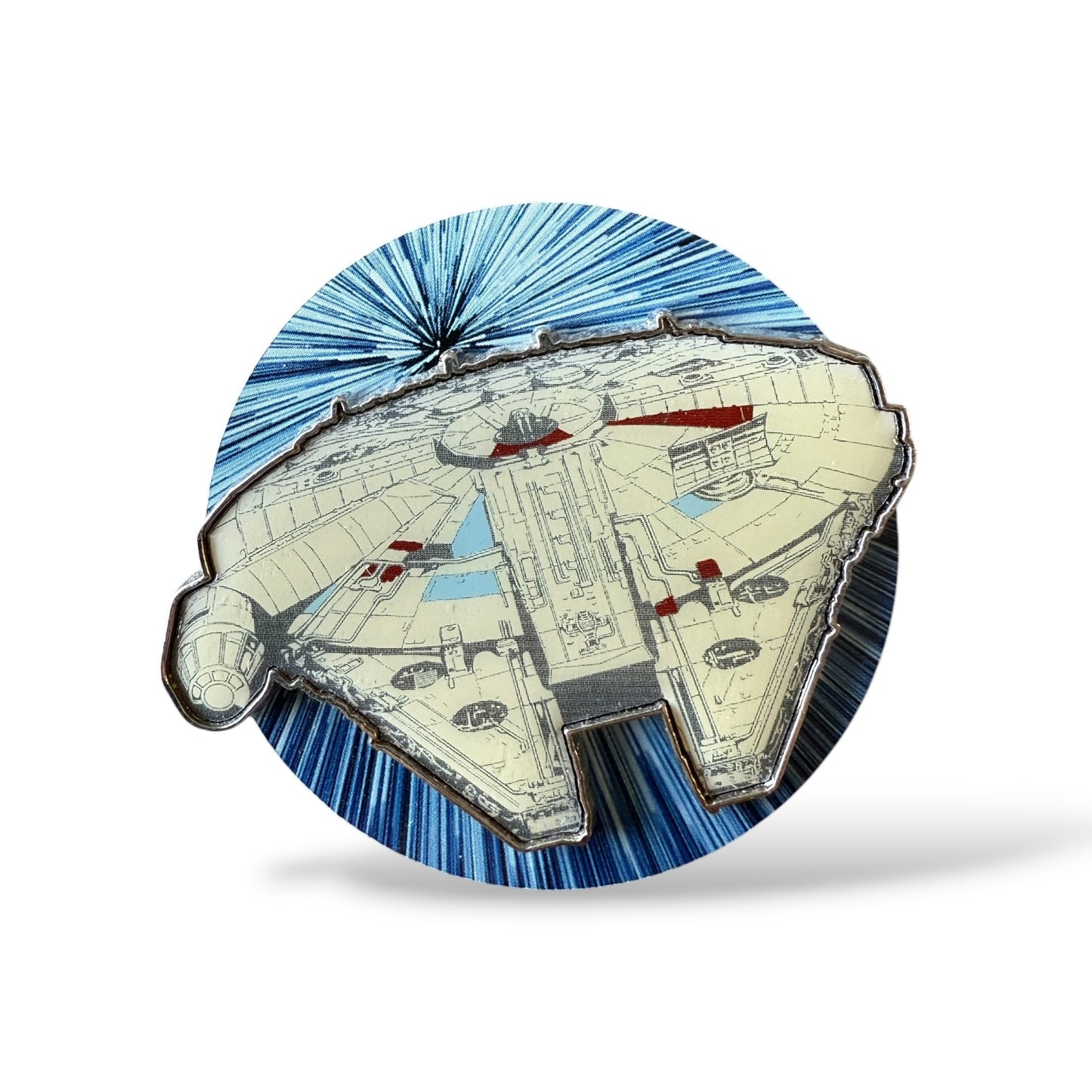 DLRP Star Wars Millennium Falcon in Lightspeed Pin