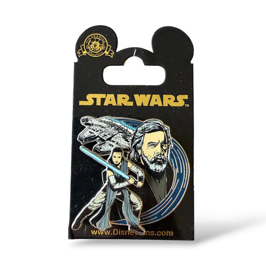 Disney Parks Star Wars: The Last Jedi Rey and Luke Skywalker Pin