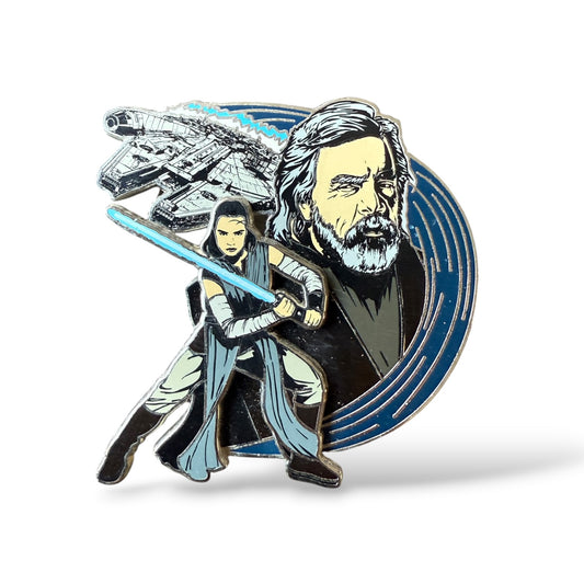 Disney Parks Star Wars: The Last Jedi Rey and Luke Skywalker Pin