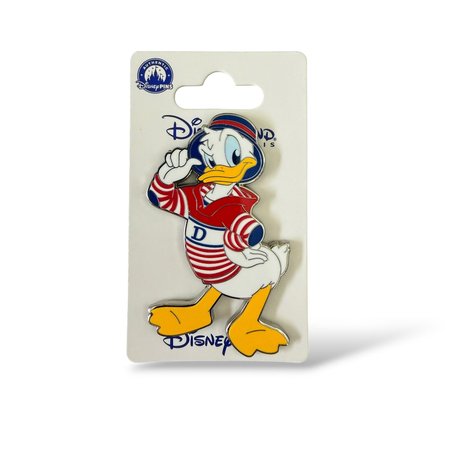 DLRP Donald Duck Wearing a French Hoodie and Bucket Hat Pin