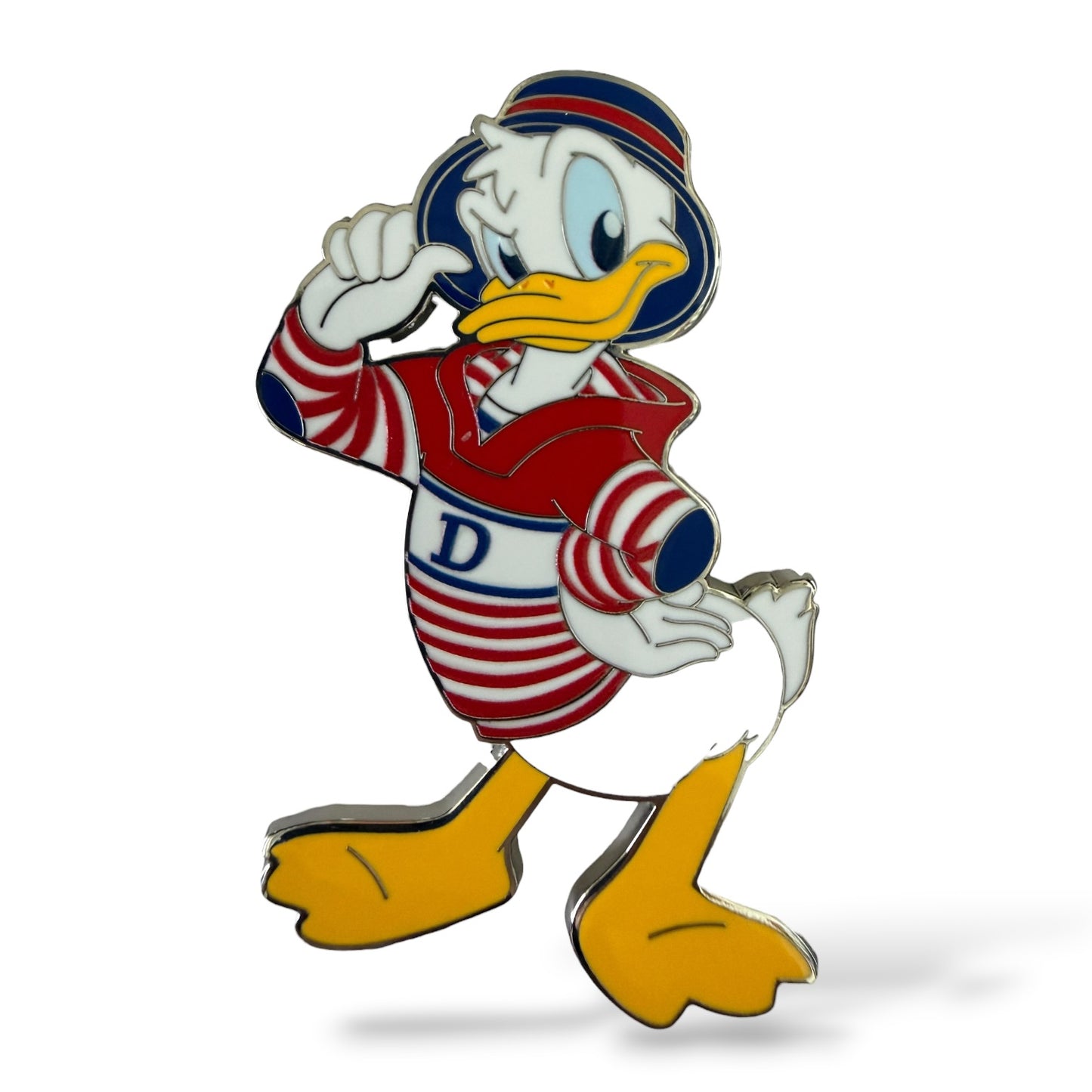 DLRP Donald Duck Wearing a French Hoodie and Bucket Hat Pin