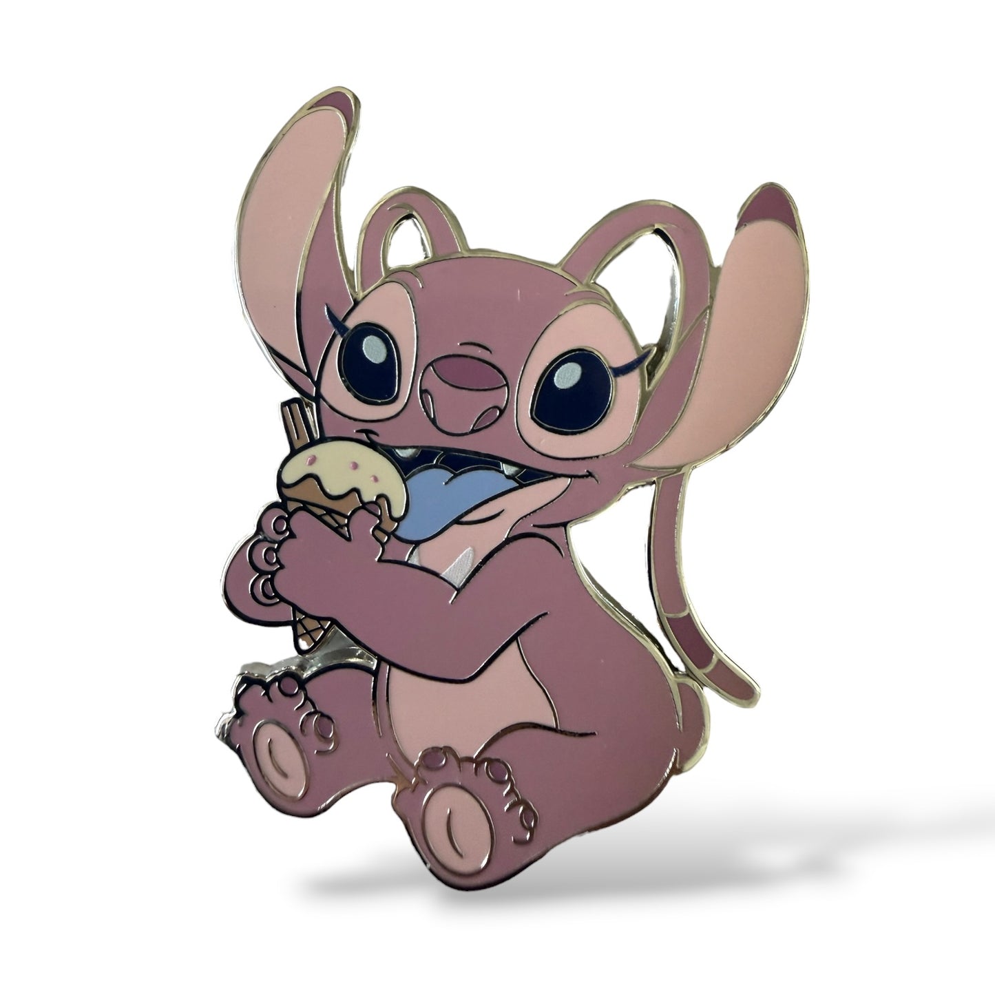 DLRP Stitch and Friends at the Beach Angel Eating an Ice Cream Cone Pin