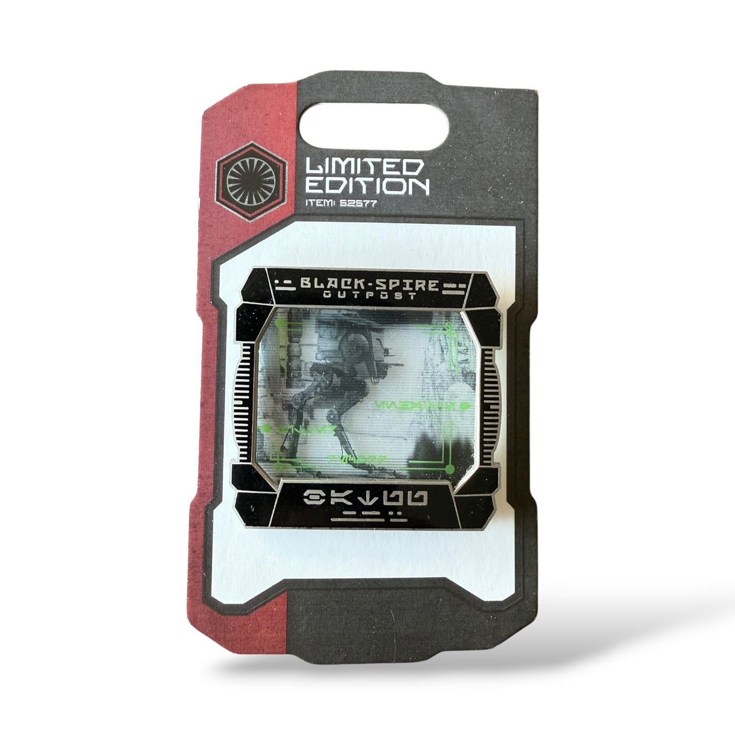 Disney Parks Star Wars Galaxy's Edge First Order Reconnaissance Black Spire Outpost AT-ST Walker Pin