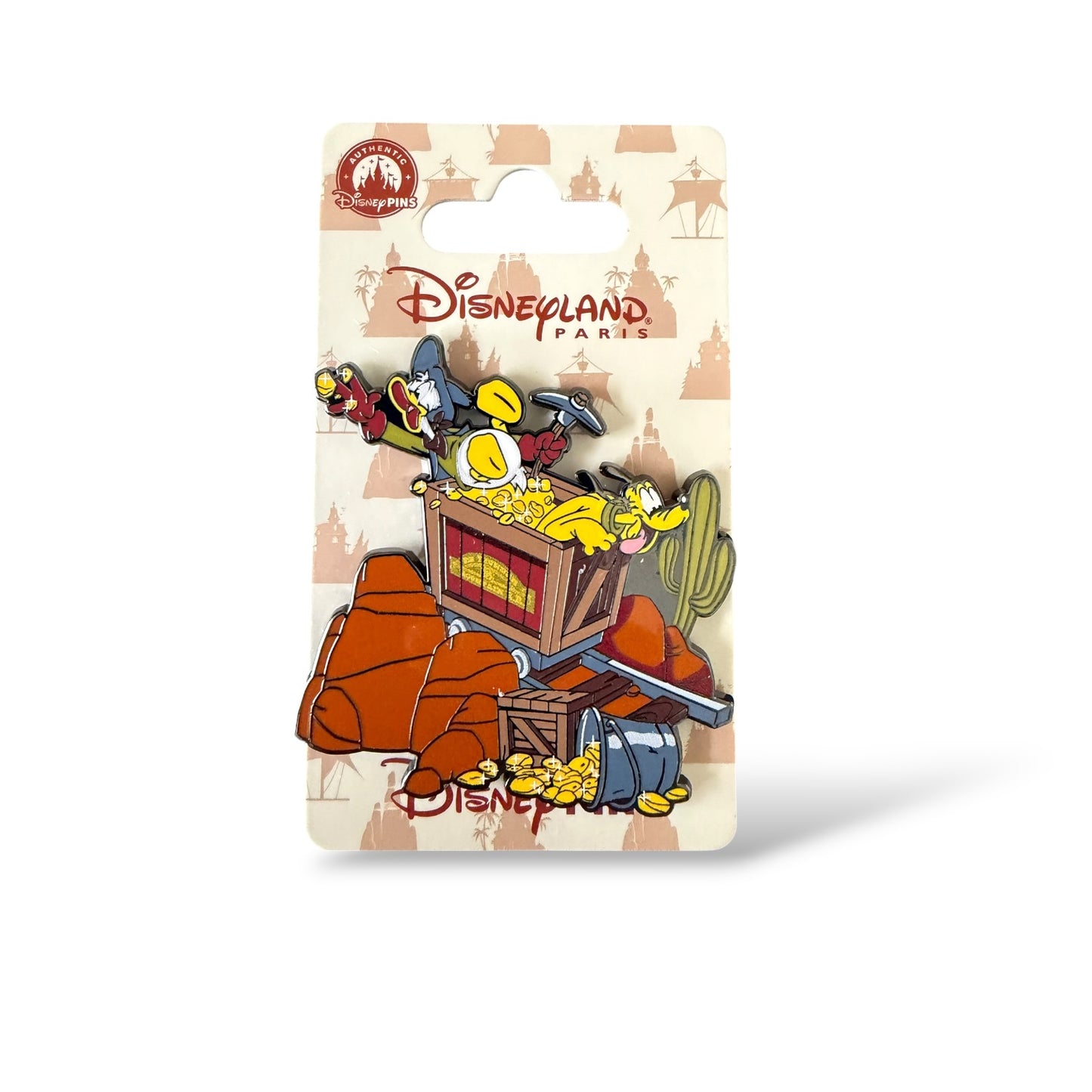DLRP Park Attractions Series Prospector Donald and Pluto Big Thunder Mountain Pin