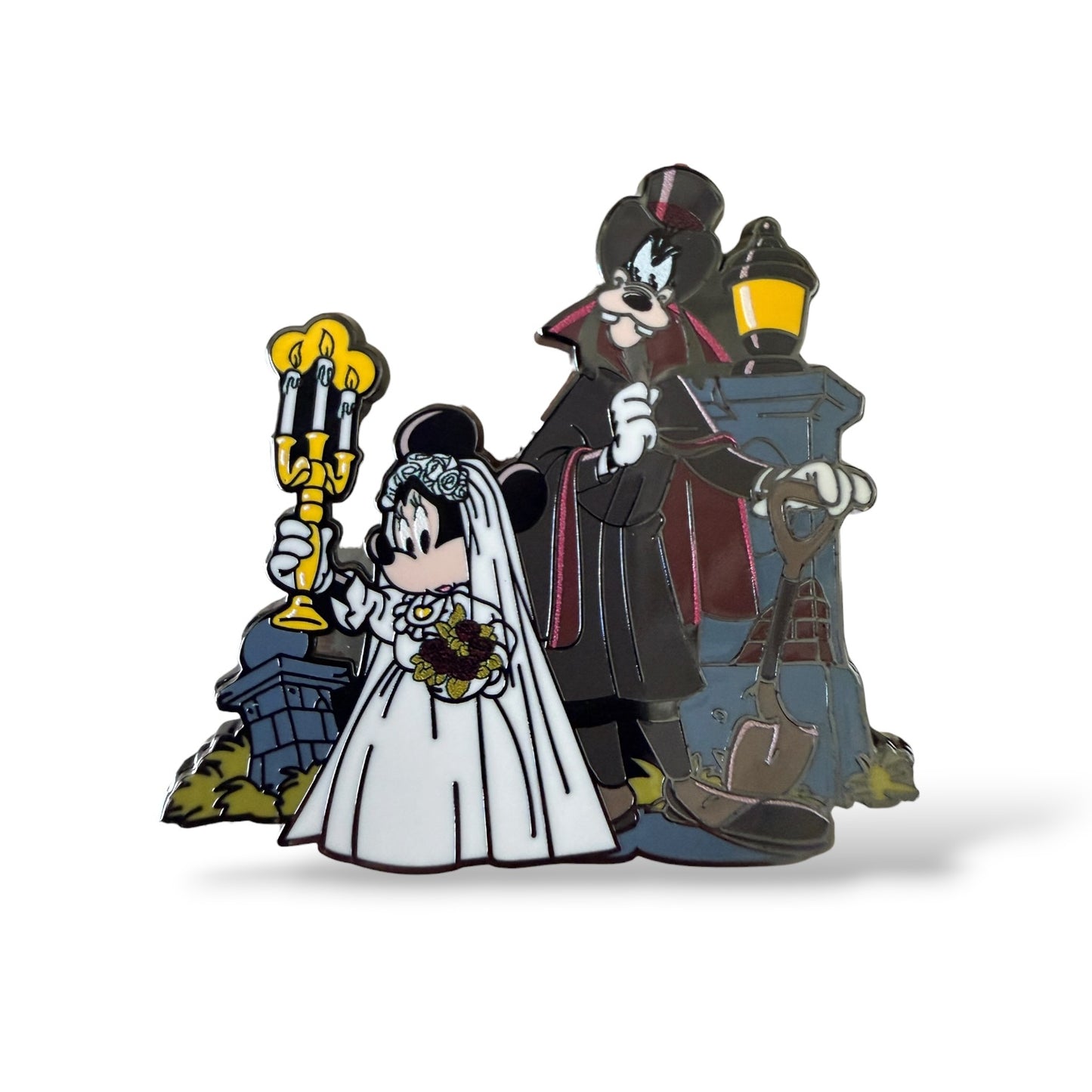 DLRP Park Attractions Series Goofy and Minnie Haunted Mansion Pin
