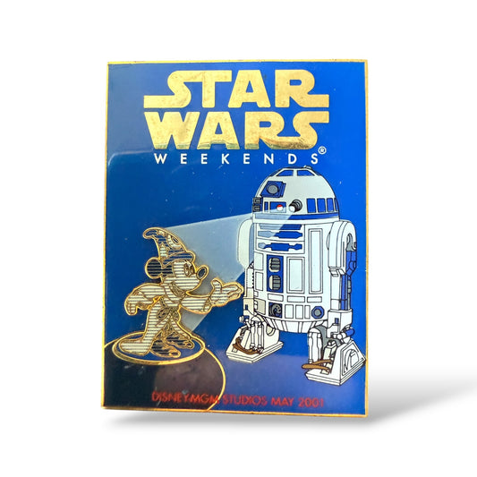 WDW Star Wars Weekend 2001 Sorcerer Mickey and R2-D2 Pin