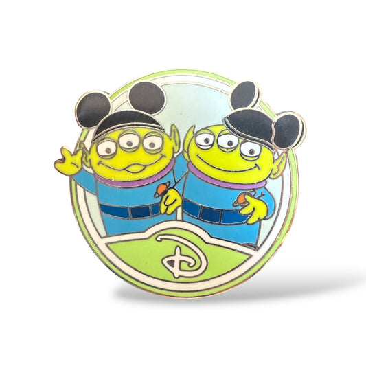 DLR Circle D Icon Mystery Little Green Men Pin