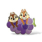 DLRP Characters with Fruit Series Chip n' Dale with Grapes Pin