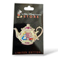 DEC Alice in Wonderland Teapots Alice and the White Rabbit Pin