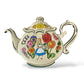 DEC Alice in Wonderland Teapots Alice and the Talking Flowers Pin