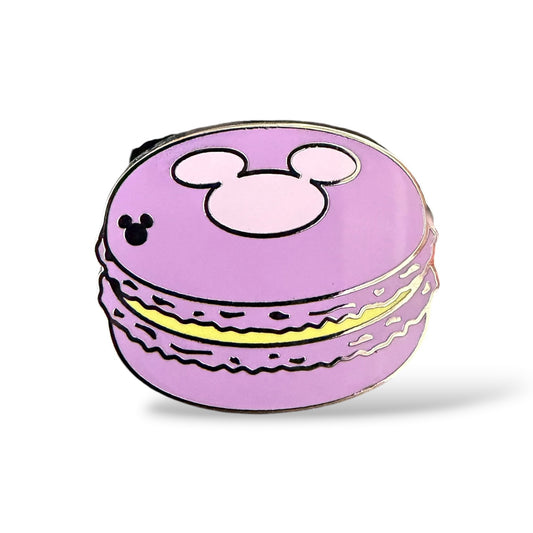 Cast Lanyard Macarons Purple Hidden Mickey Pin