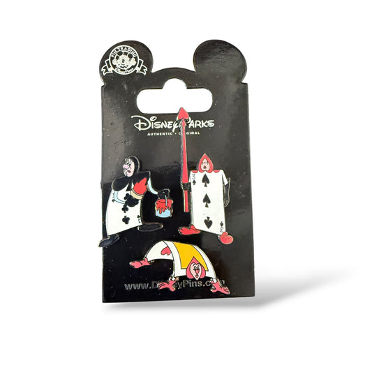 Disney Parks Core Character Alice in Wonderland Guard Cards Pin Set