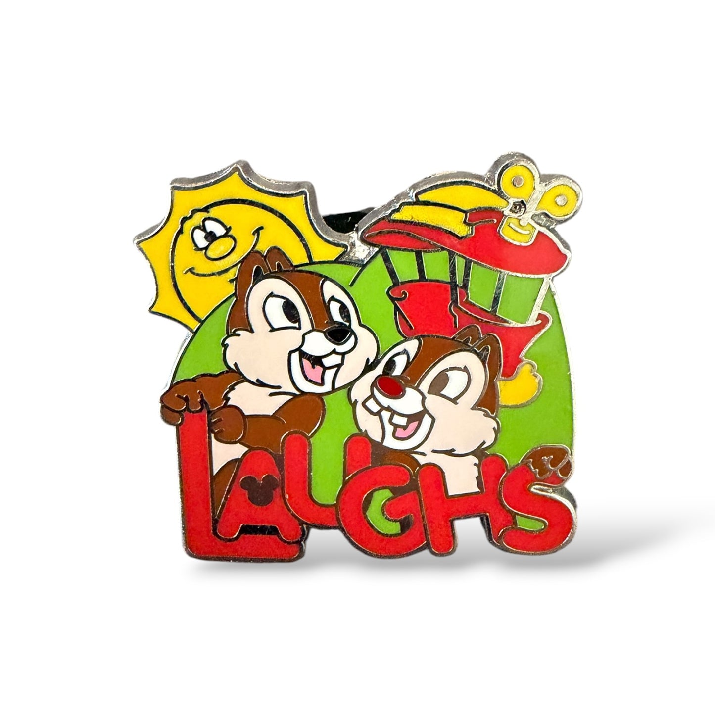 Cast Lanyard Disneyland Hotel Chip n' Dale Laughs Hidden Mickey Pin