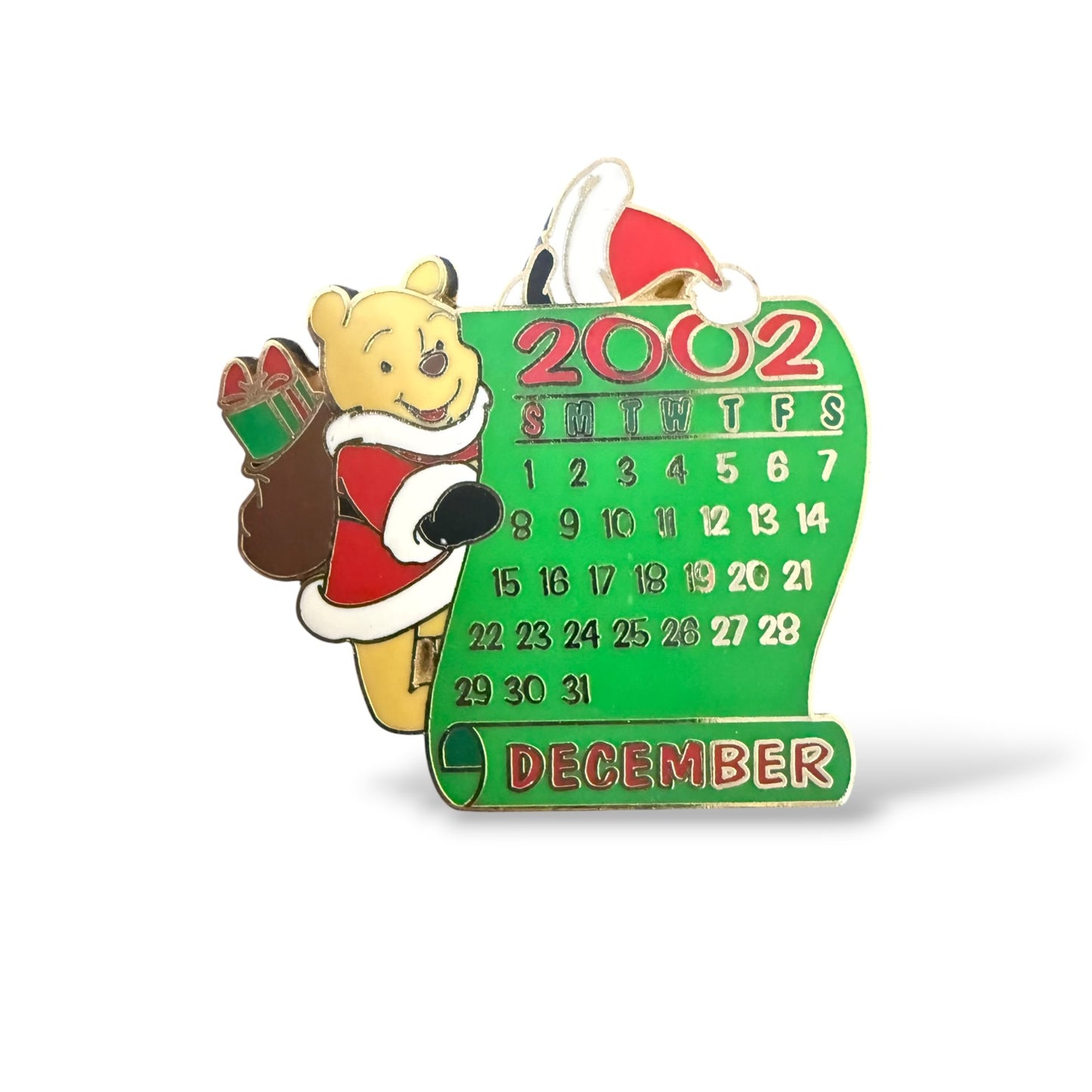 Disney Store 12 Months of Magic Winnie The Pooh December Pin