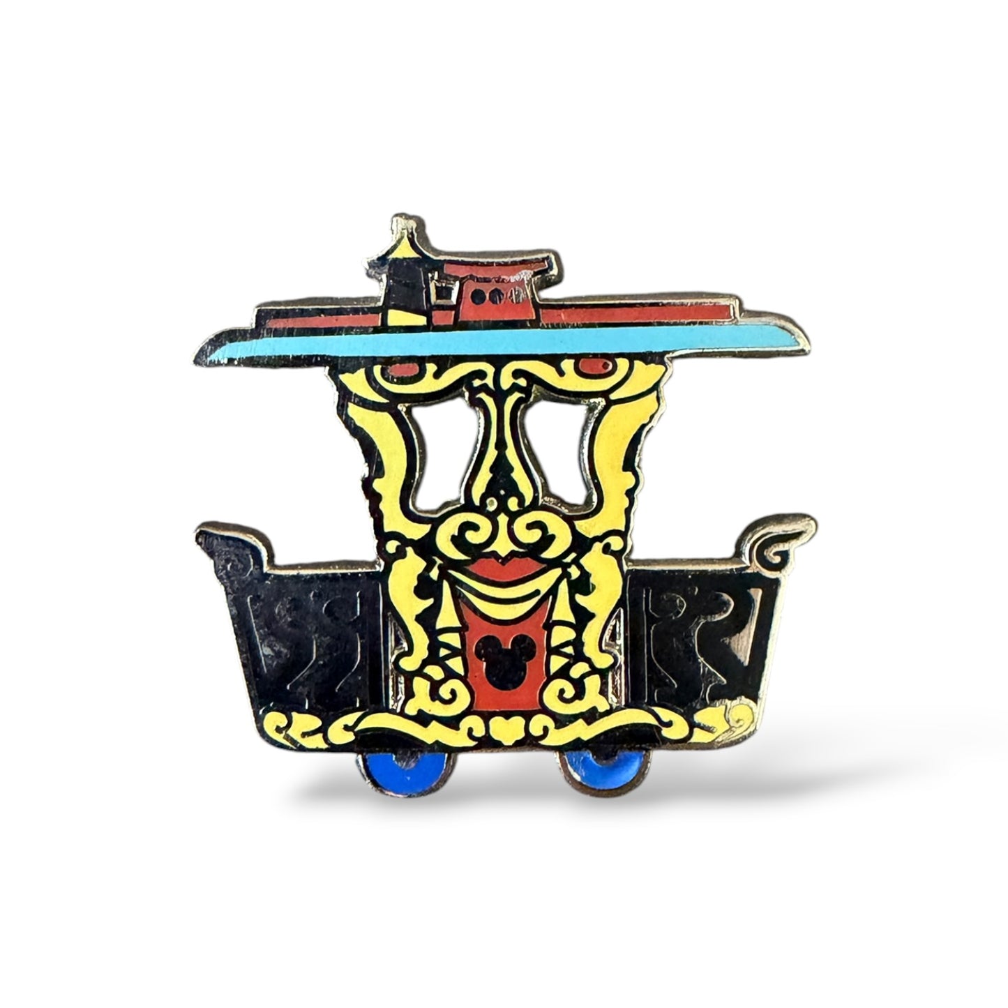 Cast Lanyard Casey Jr. Train Caboose Hidden Mickey Pin