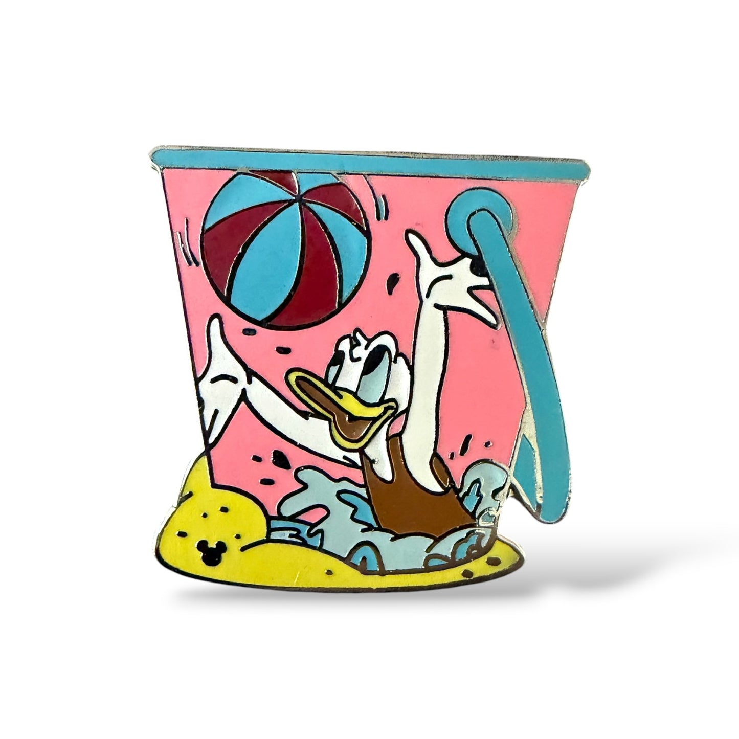 Cast Lanyard Sand Pails Donald Hidden Mickey Pin