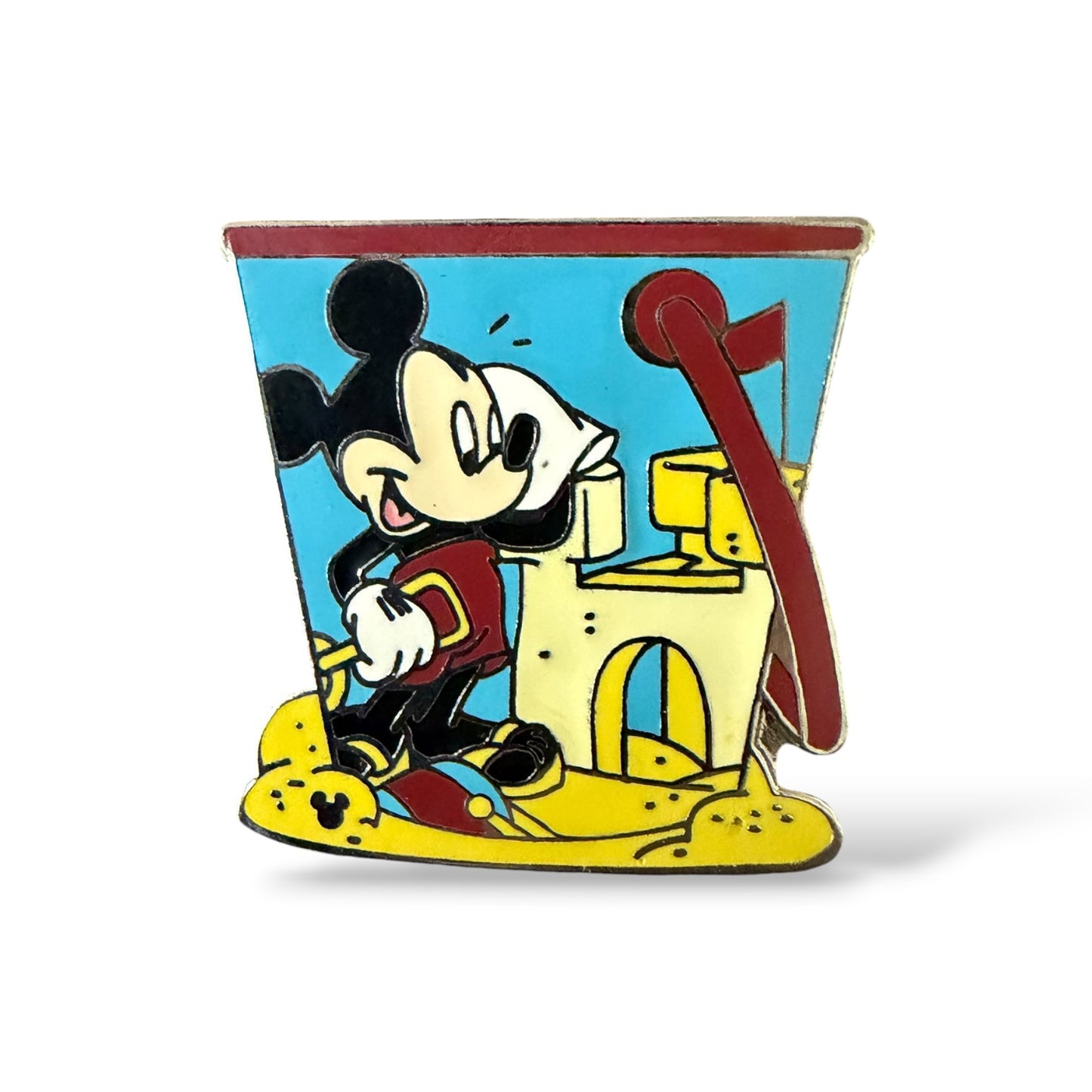Cast Lanyard Sand Pails Mickey Mouse Hidden Mickey Pin