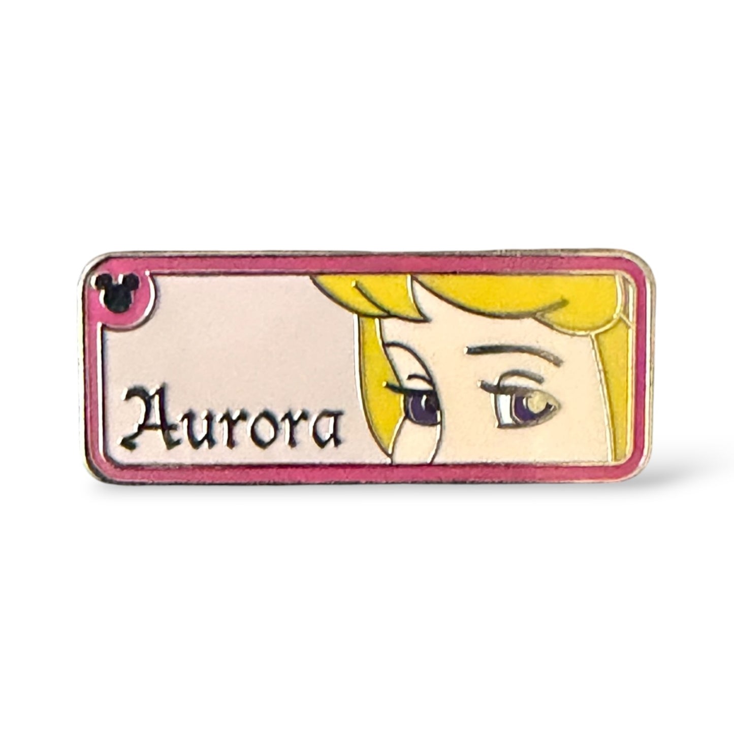 Cast Lanyard Princess Rear View Mirror Aurora Hidden Mickey Pin