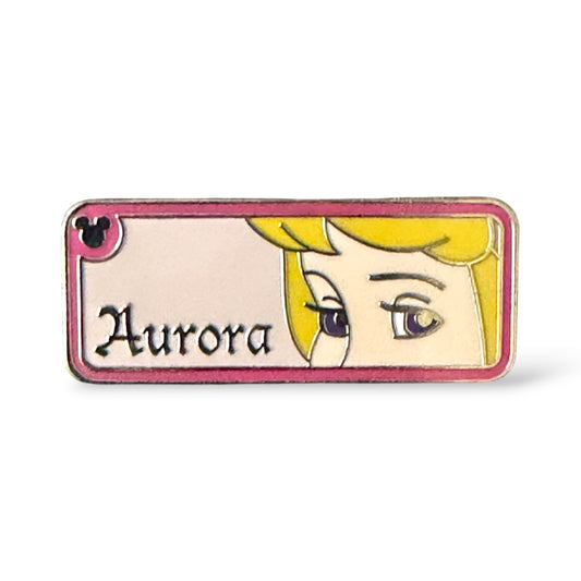 Cast Lanyard Princess Rear View Mirror Aurora Hidden Mickey Pin