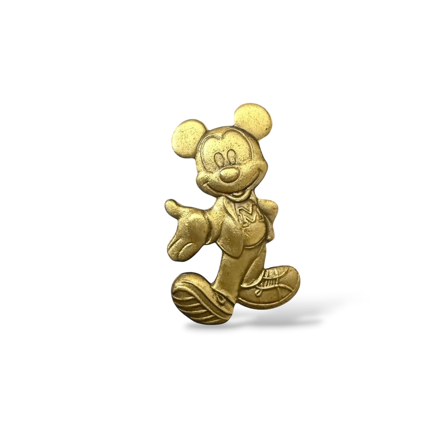 Monogram Brass Series Mickey Mouse with Tennis Shoes Pin