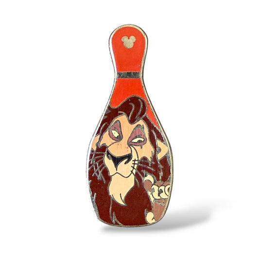 Cast Lanyard Villains Bowling Pin Scar Hidden Mickey Pin