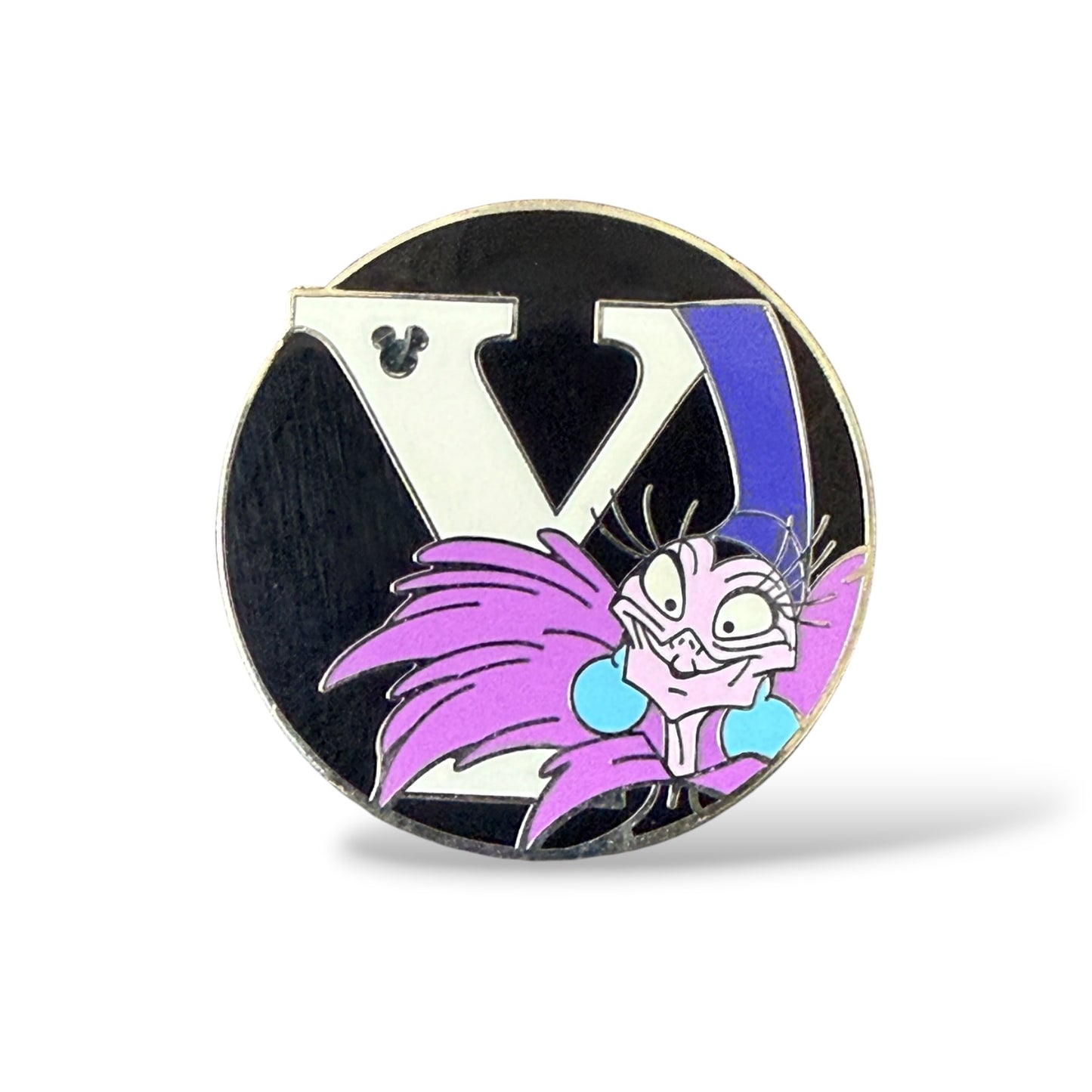 Cast Lanyard WDW Alphabet Yzma Hidden Mickey Pin