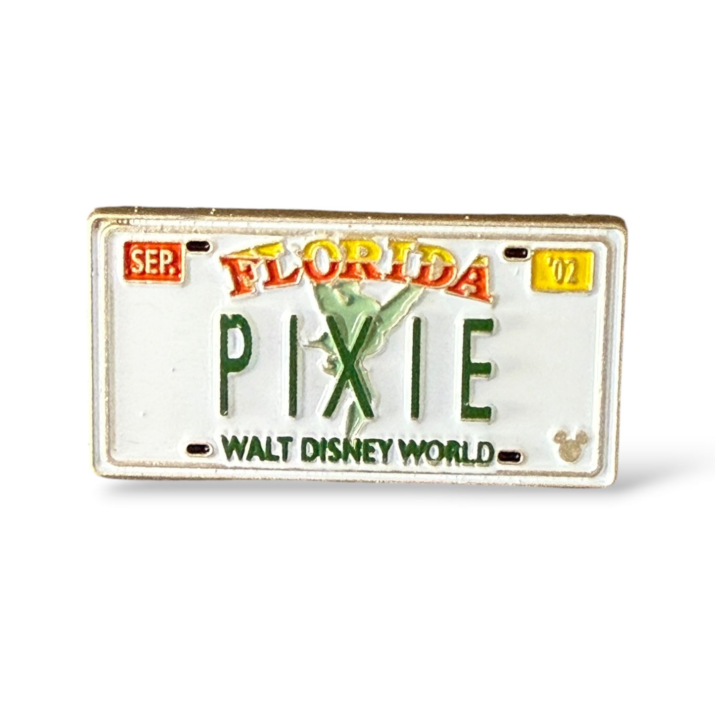 Cast Lanyard Florida License Plates Pixie Hidden Mickey Pin