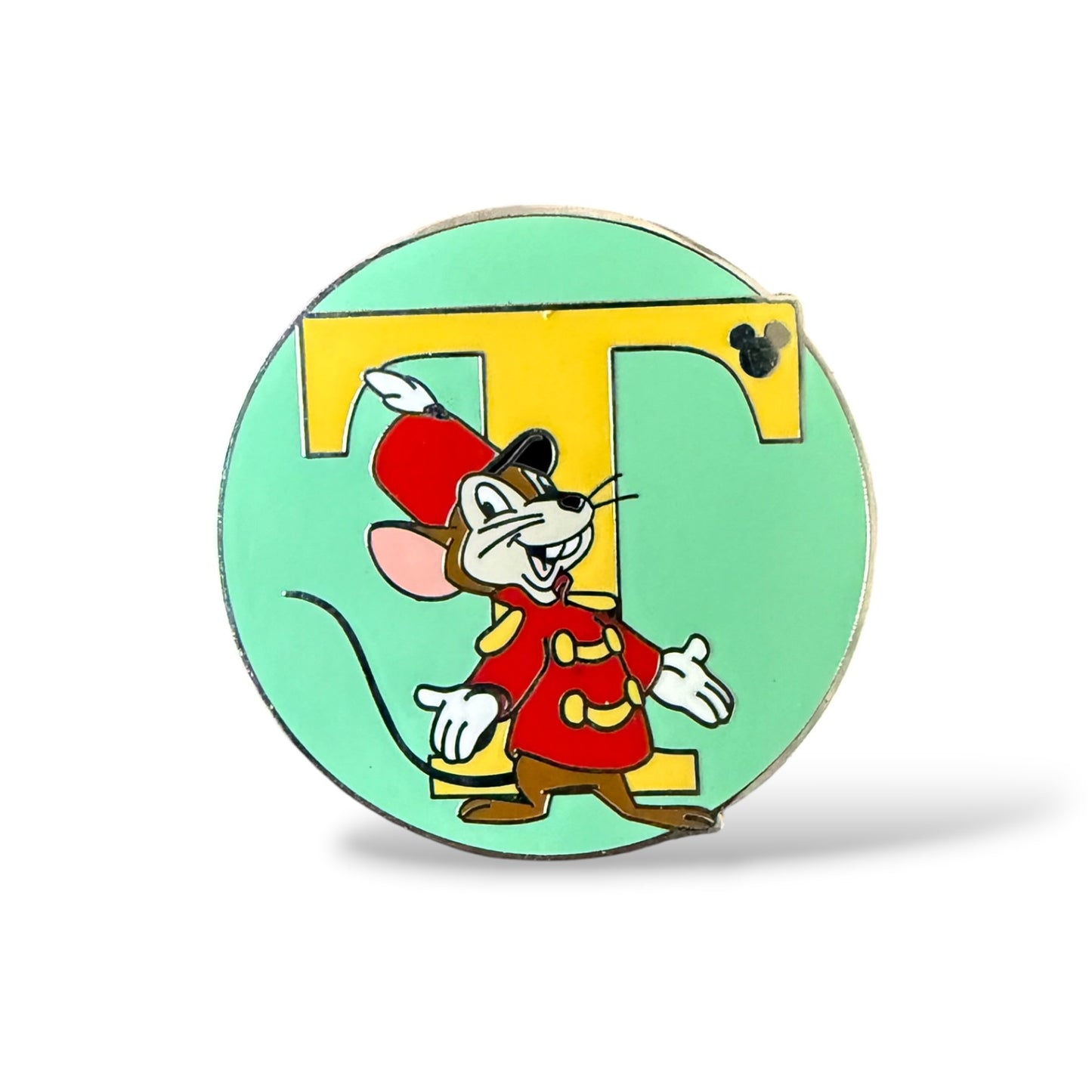 Cast Lanyard WDW Alphabet Timothy Mouse Hidden Mickey Pin