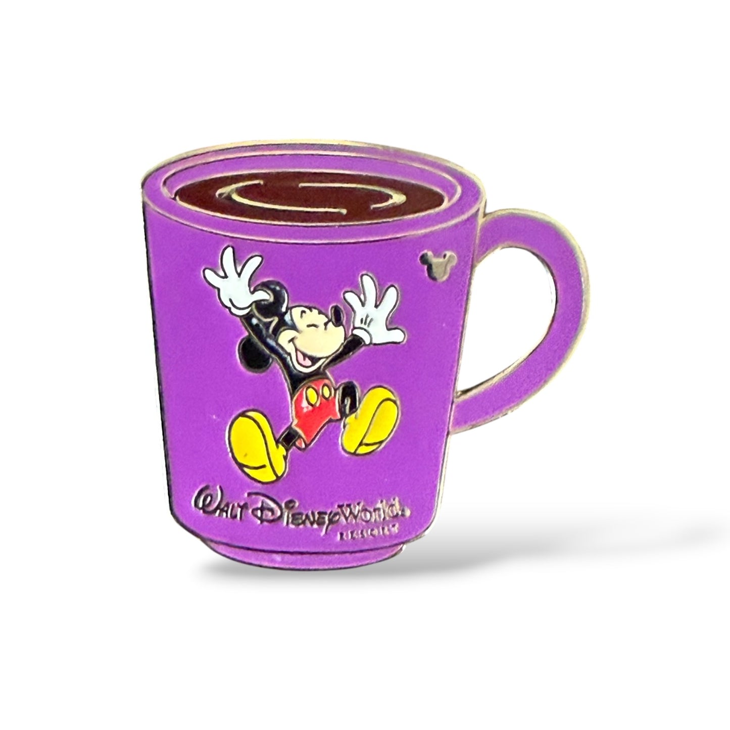 Cast Lanyard WDW Coffee Mugs Mickey Hidden Mickey Pin