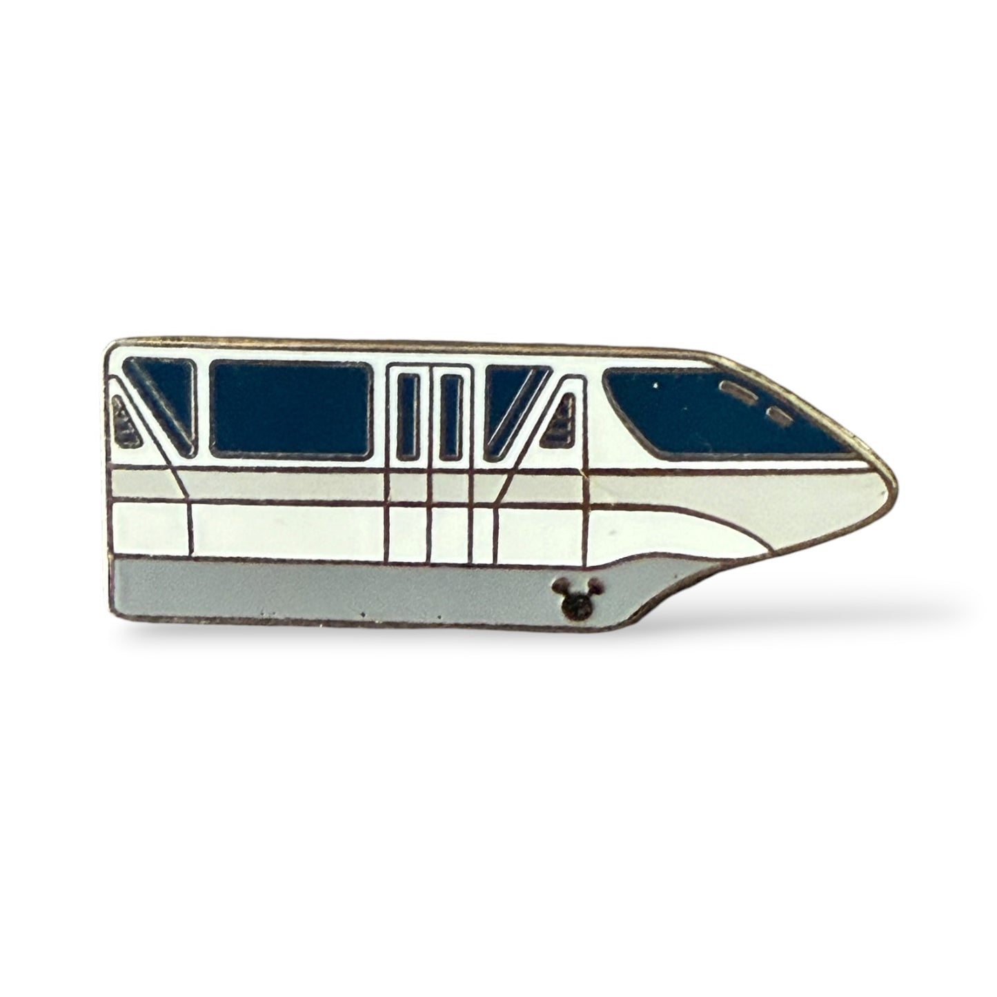 Cast Lanyard Monorail Silver Hidden Mickey Pin