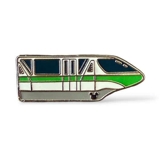 Cast Lanyard Monorail Green Hidden Mickey Pin