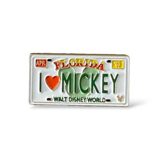 Cast Lanyard Florida License Plates I Heart Mickey Hidden Mickey Pin