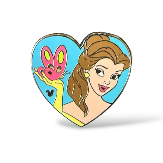 Cast Lanyard Princess Butterflies Belle Hidden Mickey Pin