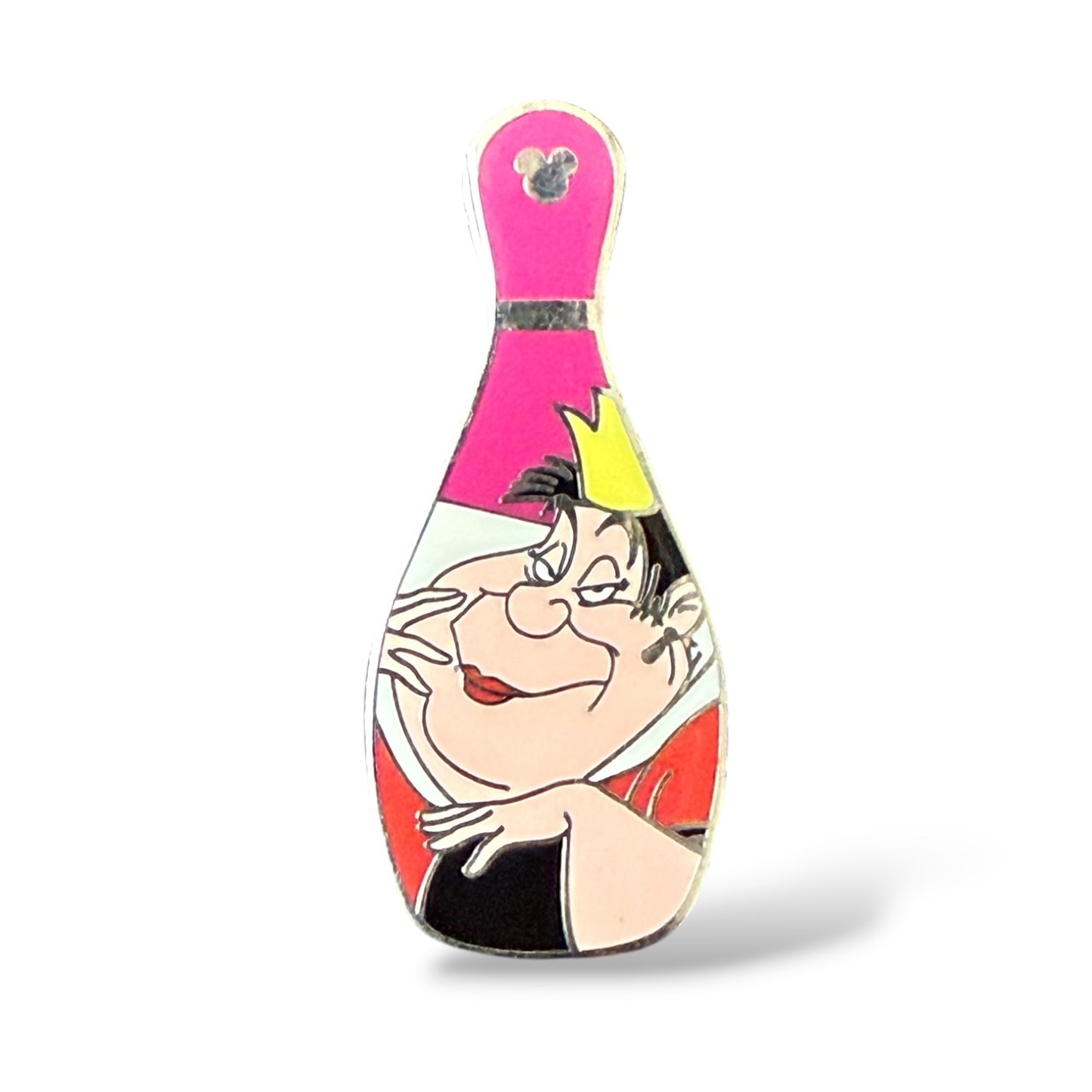 Cast Lanyard Villains Bowling Pin Queen of Hearts Hidden Mickey Pin