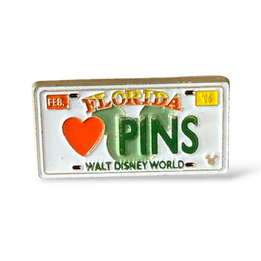 Cast Lanyard Florida License Plates Love Pins Hidden Mickey Pin