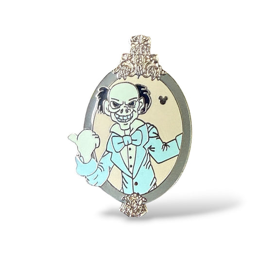 Cast Lanyard Haunted Mansion Plaque Ezra Hidden Mickey Pin